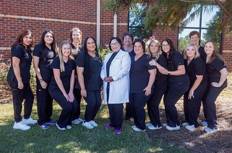 Staff with doctor
